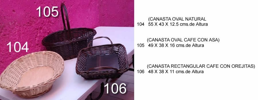 arcone de mimbre, canasta mimbre