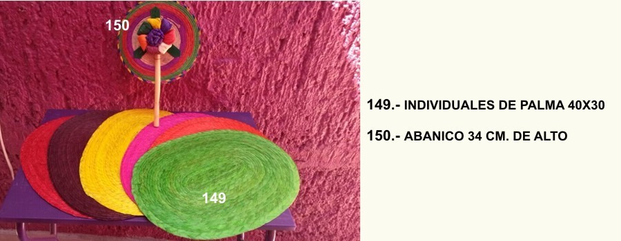 abanico y tapetes, servicio