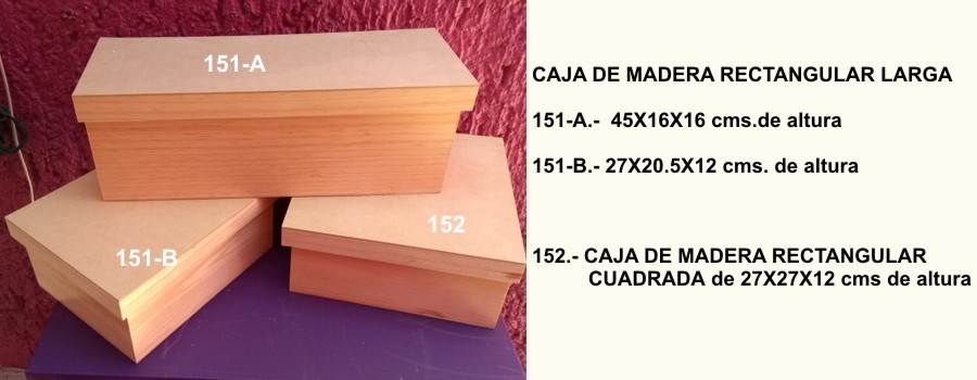 caja madera rectangular